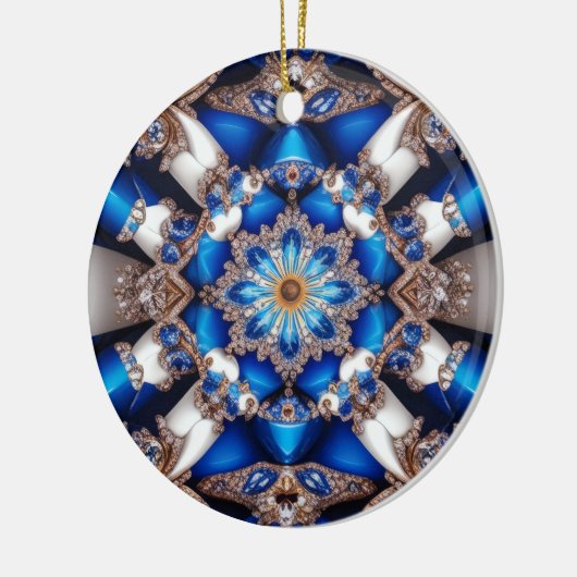 オーナメントとアルゼンチンカラーズデザイン セラミックオーナメント (左)