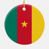 オーナメントとカメルーン国旗 セラミックオーナメント (裏面)