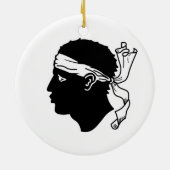 オーナメントとコルシカ州旗,フランス セラミックオーナメント (裏面)