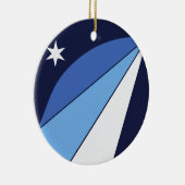 オーナメントとコロンビア州旗，サウスカロライナ セラミックオーナメント (右)