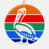 オーナメントとサンクトペテルブルク州旗 セラミックオーナメント (裏面)