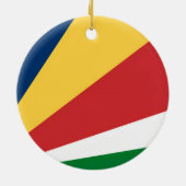 オーナメントとセーシェルカラーデザイン セラミックオーナメント (裏面)