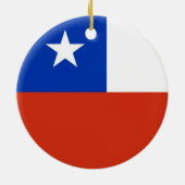 オーナメントとチリ国旗 セラミックオーナメント (裏面)