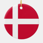オーナメントとデンマーク国旗 セラミックオーナメント (裏面)