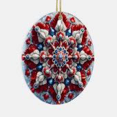 オーナメントとノルウェーカラーデザイン セラミックオーナメント (右)