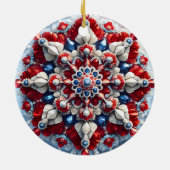 オーナメントとノルウェーカラーデザイン セラミックオーナメント (裏面)