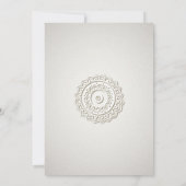 オーナメントとパール |の結婚リハーサルディナー 招待状 (裏面)