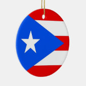 オーナメントとプエルトリコ国旗 セラミックオーナメント (右)