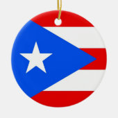 オーナメントとプエルトリコ国旗 セラミックオーナメント (正面)