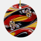 オーナメントとベルギーカラーデザイン セラミックオーナメント (裏面)