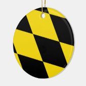 オーナメントとミュンヘン州旗 セラミックオーナメント (左)