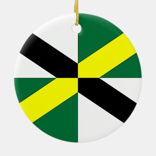 オーナメントとモントレー州旗，カリフォルニア，アメリカ セラミックオーナメント (裏面)