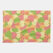 オーナメントとリンゴ キッチンタオル (横)