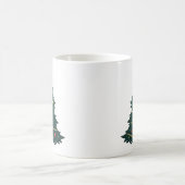 オーナメントと星のクリスマスツリー コーヒーマグカップ (中央)