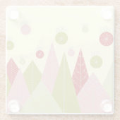 オーナメントと木のクリスマス ガラスコースター (裏面)