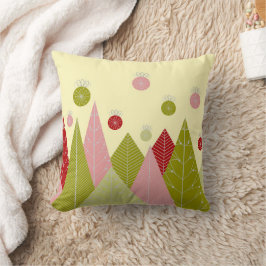 オーナメントと木のクリスマス クッション