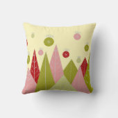 オーナメントと木のクリスマス クッション (裏面)