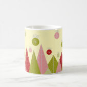 オーナメントと木のクリスマス コーヒーマグカップ (中央)