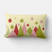オーナメントと木のクリスマス ランバークッション (正面)