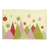 オーナメントと木のクリスマス 枕カバー (裏面)