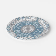 オーナメントと雪冬紙プレート