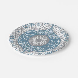 オーナメントと雪冬紙プレート ペーパープレート