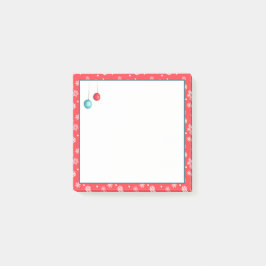 オーナメントと雪片クリスマス ポストイット