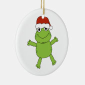 オーナメントのすてきなカエル セラミックオーナメント (右)