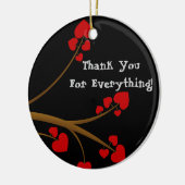 オーナメントのカスタムのギフトありがとう セラミックオーナメント (左)