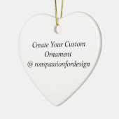 オーナメントのカスタム作成 セラミックオーナメント (左)