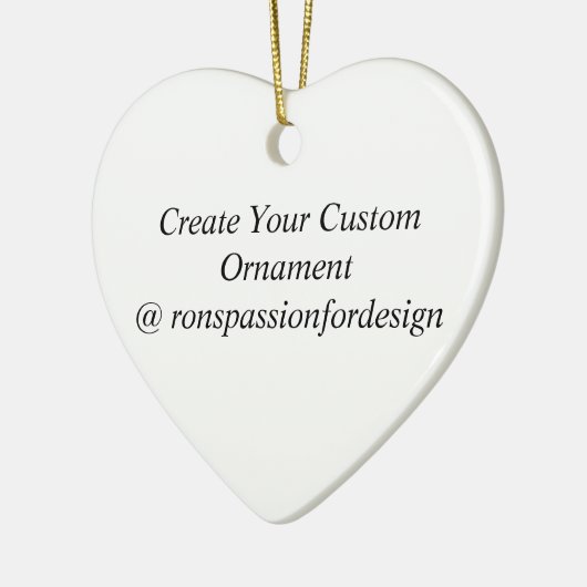 オーナメントのカスタム作成 セラミックオーナメント (左)