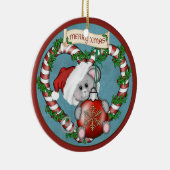 オーナメントのクリスマスのマウス セラミックオーナメント (右)