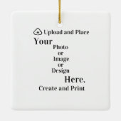 オーナメントのデザインまたは写真のアップロード セラミックオーナメント (裏面)