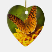 オーナメントのハート セラミックオーナメント (右)