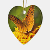 オーナメントのハート セラミックオーナメント (左)