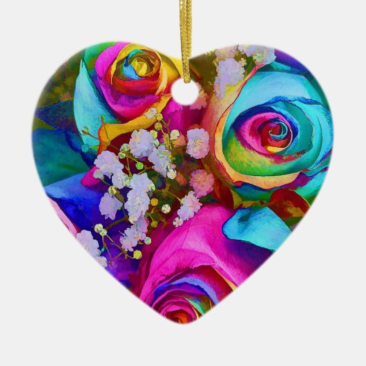 オーナメントのハート セラミックオーナメント (正面)