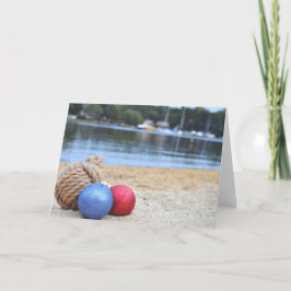 オーナメントのビーチ カード