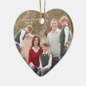 オーナメントのプリント-写真および文字を加えて下さい! セラミックオーナメント (左)