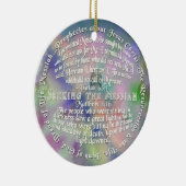 オーナメントのメシア的な預言のアイザイアの65:1 Matthew セラミックオーナメント (右)