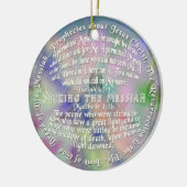 オーナメントのメシア的な預言のアイザイアの65:1 Matthew セラミックオーナメント (左)