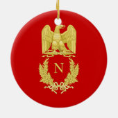 オーナメントの彼の勉強のナポレオン セラミックオーナメント (裏面)