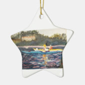 オーナメントの性質で最も最高のな時のカヤック セラミックオーナメント (左)