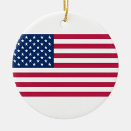 オーナメントの旗を持つ統一された州 セラミックオーナメント