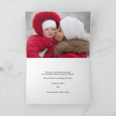 オーナメントの木赤くきらめくなライトクリスマスカード シーズンカード (内部)