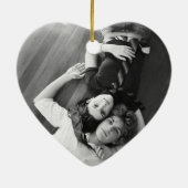 オーナメントの記念品を結婚するピンクの桜 セラミックオーナメント (裏面)