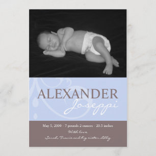 オーナメントの青色児の発表 案内状