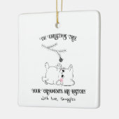 オーナメントは履歴 セラミックオーナメント (左)