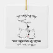 オーナメントは履歴 セラミックオーナメント (裏面)