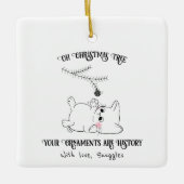 オーナメントは履歴 セラミックオーナメント (正面)