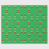 オーナメントは緑 ラッピングペーパー (フラット)